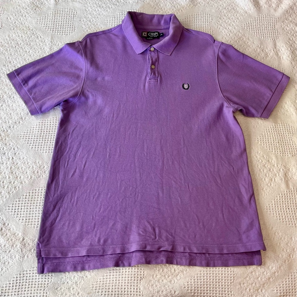 Chaps Lavender Purple Polo Shirt for men or women - Picture 4 of 8